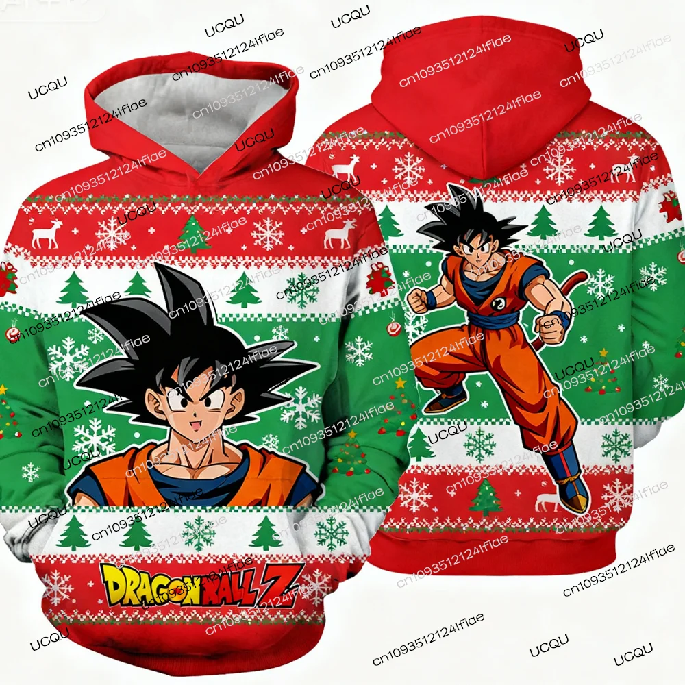 2025 Dragon Ball Z Goku Special Edition Christmas Winter Hoodie - Adult Men's and Women's Christmas Outfit - Kids Christmas Gift