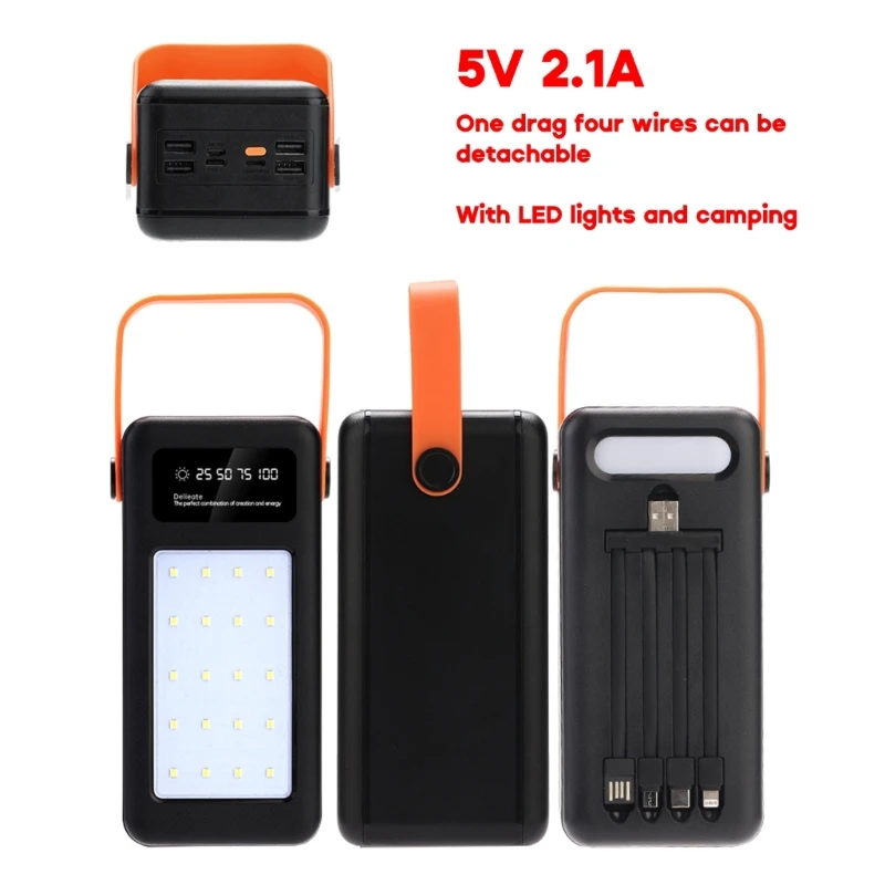 Quick Charge QC3.0 LCD Display DIY 28x18650 Battery Case 22.5W 10W Battery Holder Box USB Type C 5V Without Battery