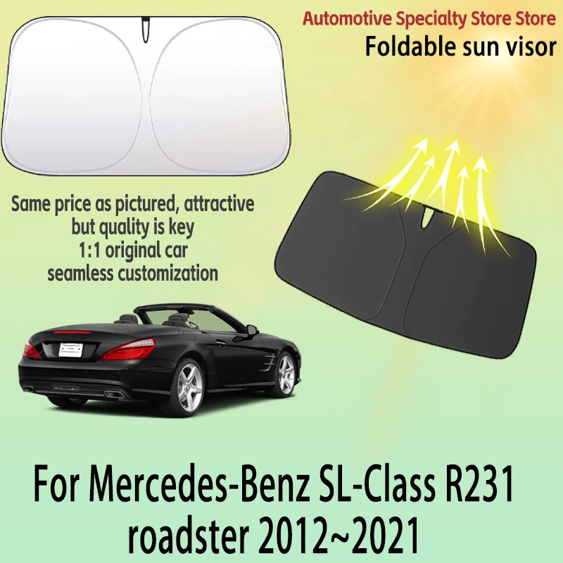 

For Mercedes-Benz SL-Class roadster 2012~2021 Front Windshield Sunshade Privacy curtain Car Sun Visor High quality Accessories