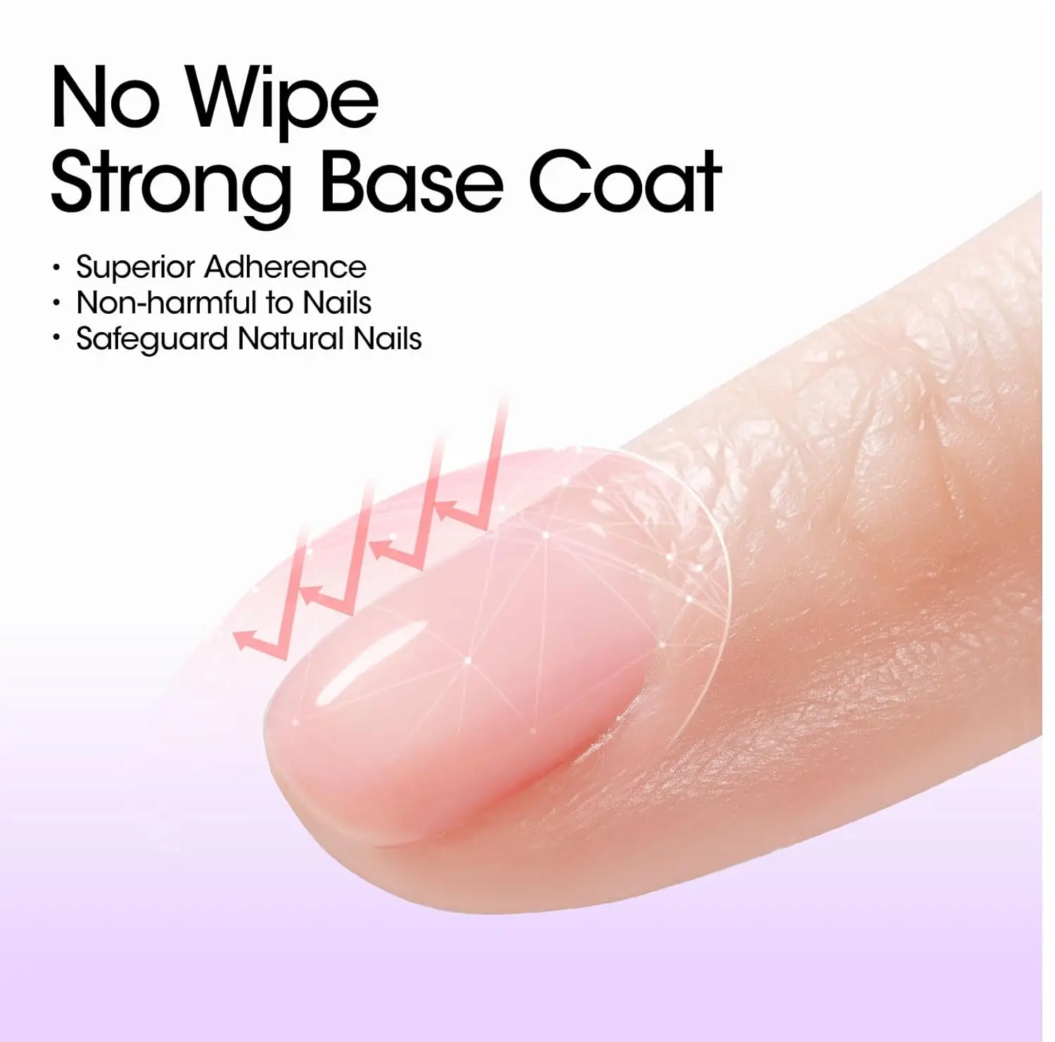 Gellen Nail Gel Base Coat Enamel Top & Growth No Wipe Polish 2 Pcs 18ml Superior Soak Off Set Lasting Ultra Glossy Topgel