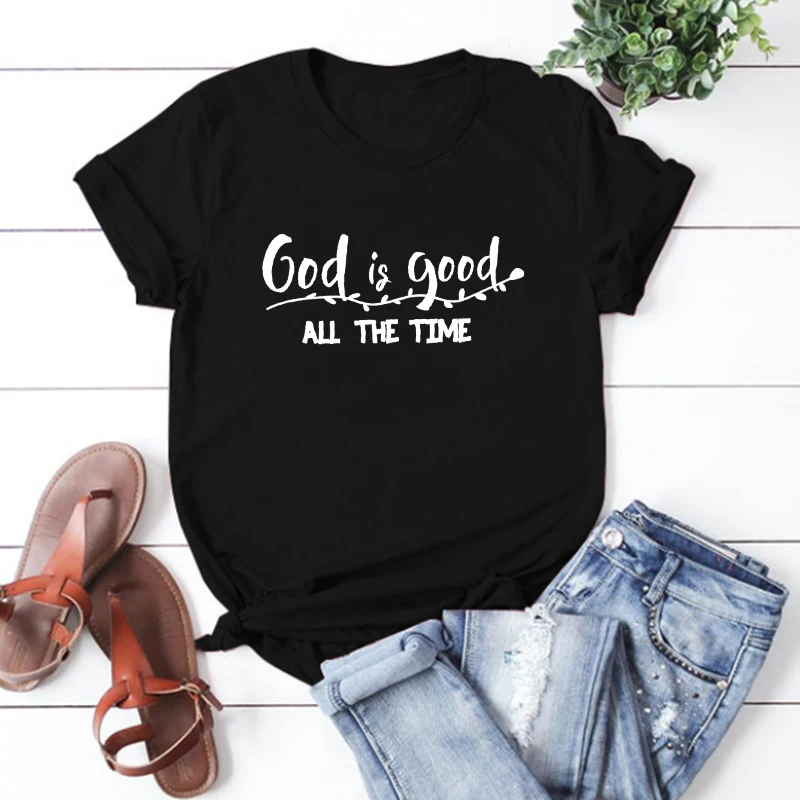 

God Is Good All The Time Shirt God Lover Tshirt Vintage Christian Tee Church Religious Shirts Christian Tee Jesus Lover Tshirt M