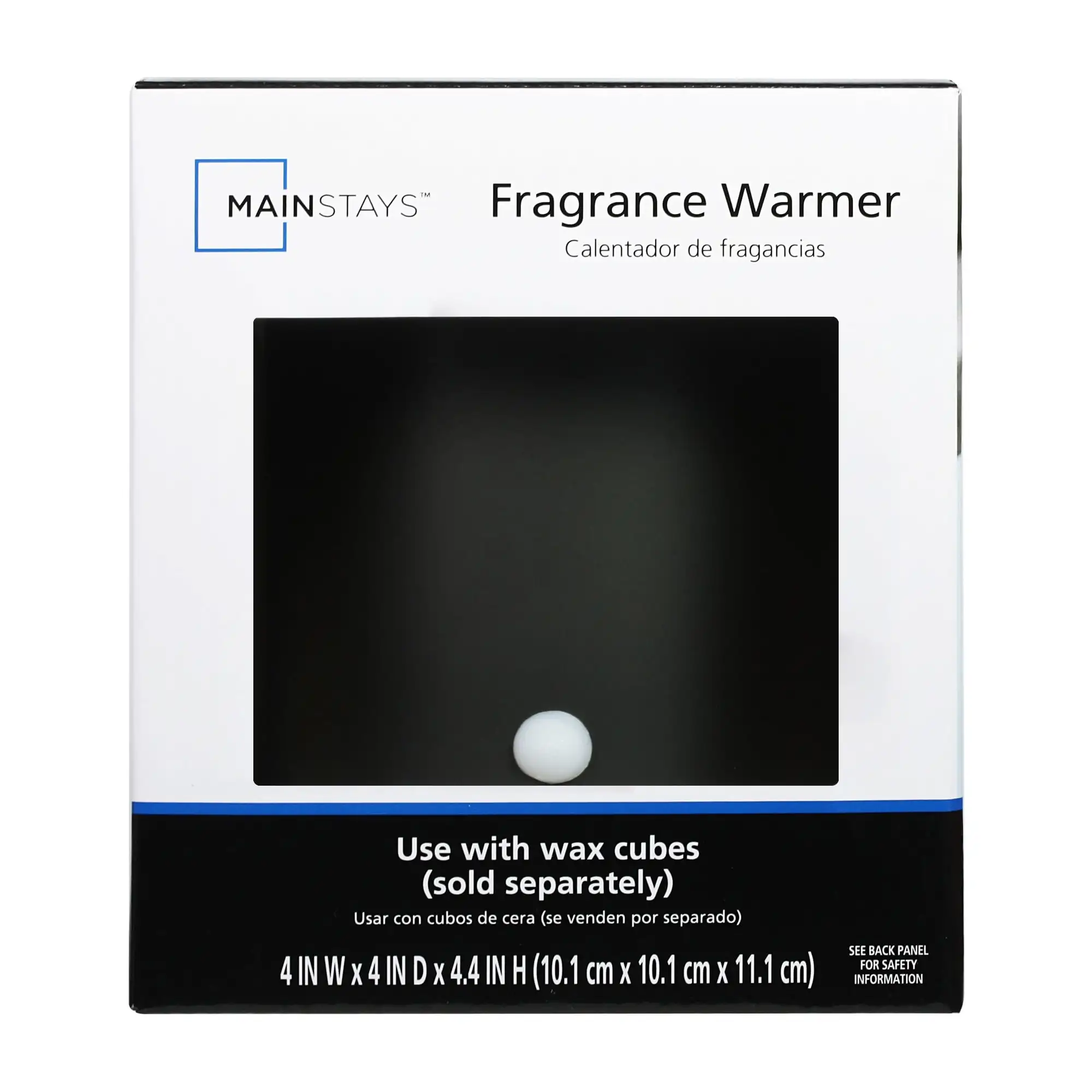 Mainstays Electric Matte Black Ceramic Wax Warmer, Single Pack