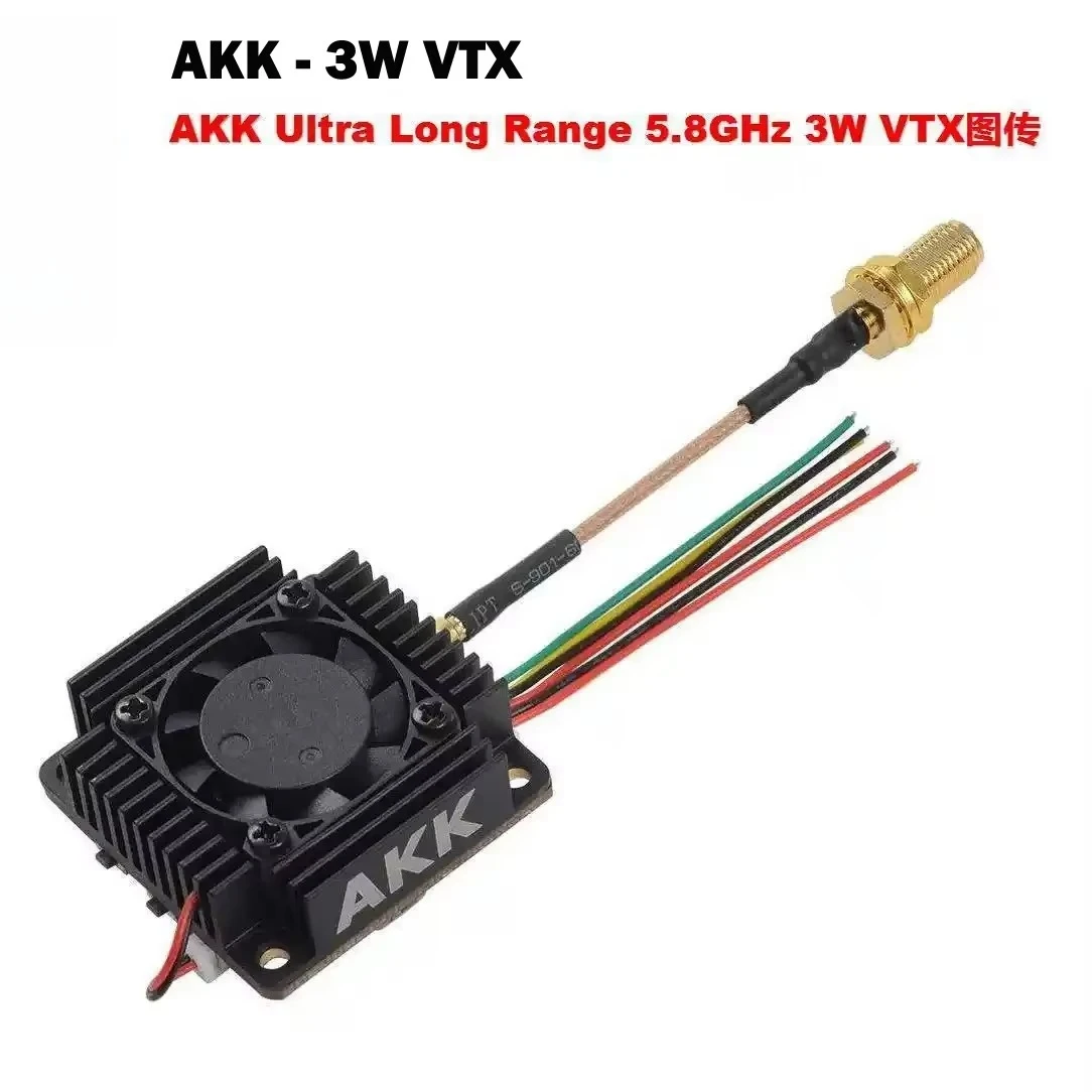 Transmission d'image ultra-distance FPV VTX 3w TX3000AC 3000mW 4.9g-5.9g plastique VTX haute puissance 3w émetteur pièces de télécommande
