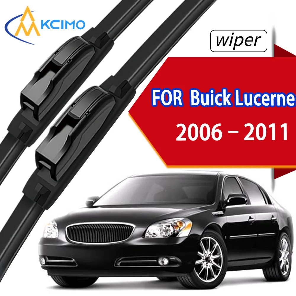

Car Front Wiper Blades for Buick Lucerne 2006–2011, Anti-Aging Rubber Wipers Long Lasting Rubber Wipers