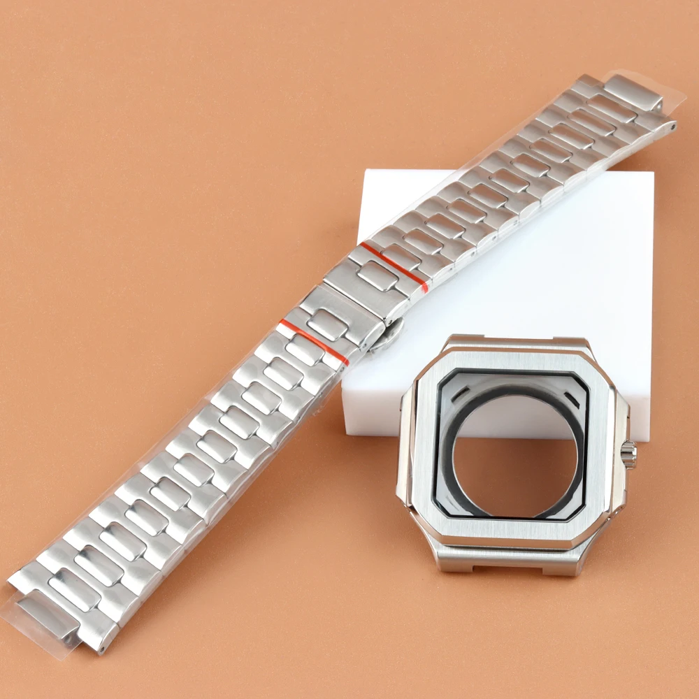 Stainless Steel 42mm NH35 Watch Case Bracelet Sapphire Glass For NH35 NH36 NH38 Movement 29.5mm Dial Waterproof Cabitus Case