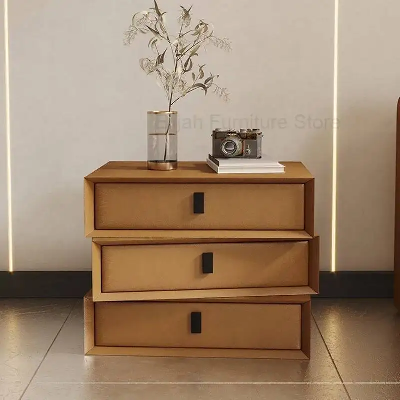 

Modern Storage Wooden Cabinet Simple Brown Small Bedside Tables Minimalist Nordic Mesitas De Noche Dressers Furniture YYY45XP
