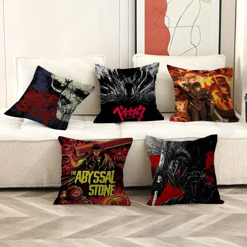 Anime Berserk Prints Lucky Dragon Pillow Cover Sofa Cushion Cover Home Room Decoration Children Gift