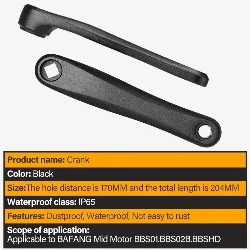 أذرع كرنك سلسلة BAFANG لمحرك BBS01 BBS02 BBSHD منتصف المحرك، ملحقات مجموعة تحويل الدراجة الهوائية