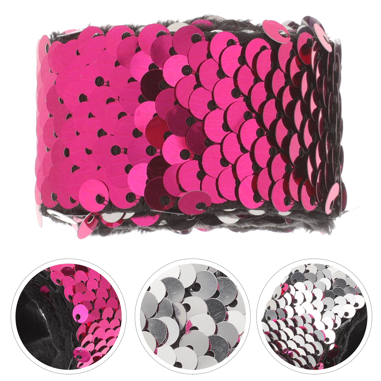 

Sequin Bracelet Kids Slap Party Wrist Gifts Bracelets Kids' Favors Sequins Strap