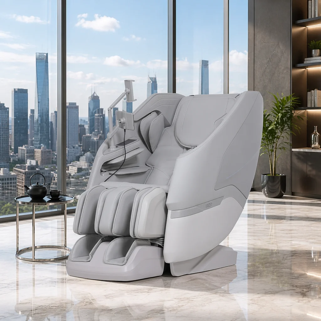 IRest Home Health Full Body Massage Chair AI Smart SL Track 3D Shiatsu Recliner Zero Gravity Heated Foot Roller Back Pain Relief