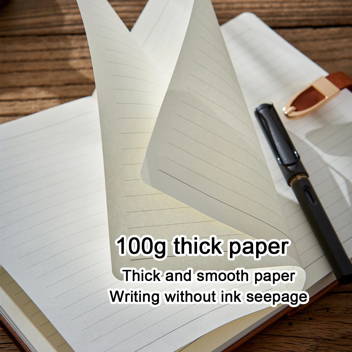 (Can Engrave Logo) A5 Buckle Student Subject Notebook, Work Meeting Record Book, Business Notepad, Diary, Travel Log