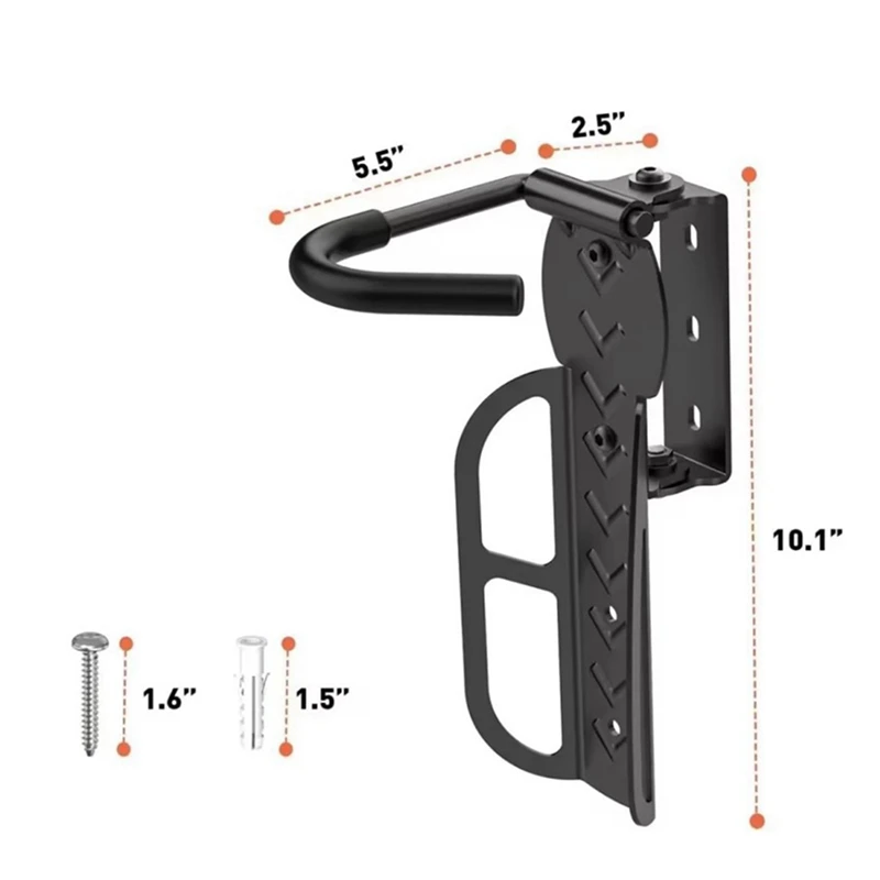 New 1 PACK Swivel Bike Rack Garage Wall Mount Bike Hangers For Garage Bike Rack Bicycle Storage Vertical Bike Rack