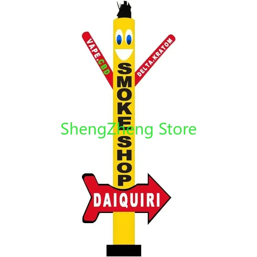 

1Pcs 18Ft Tall Daiquiri Smoke Shop Air Inflatable Tube Man Dancer with Arrow | VAPE Hand Pipes Dancing （Blower Not Included）