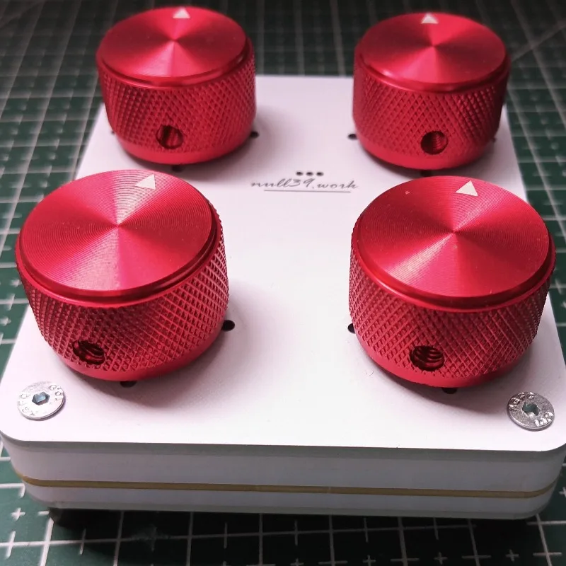 

4-Knob MIDI Controller with Customizable CC Mapping USB-C Interface for Music Production Software Precision Rotary Encoder