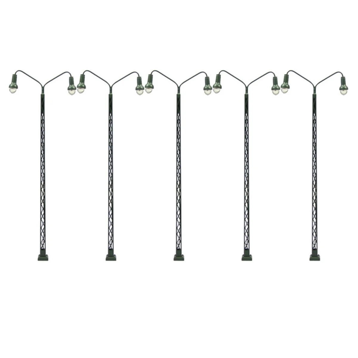 BAAA-5Pcs نموذج السكك الحديدية مصباح شعرية الصاري ضوء HO 1:87 مقياس LED ضوء الشارع قطار تخطيط اللعب حديقة الديكور الحرف