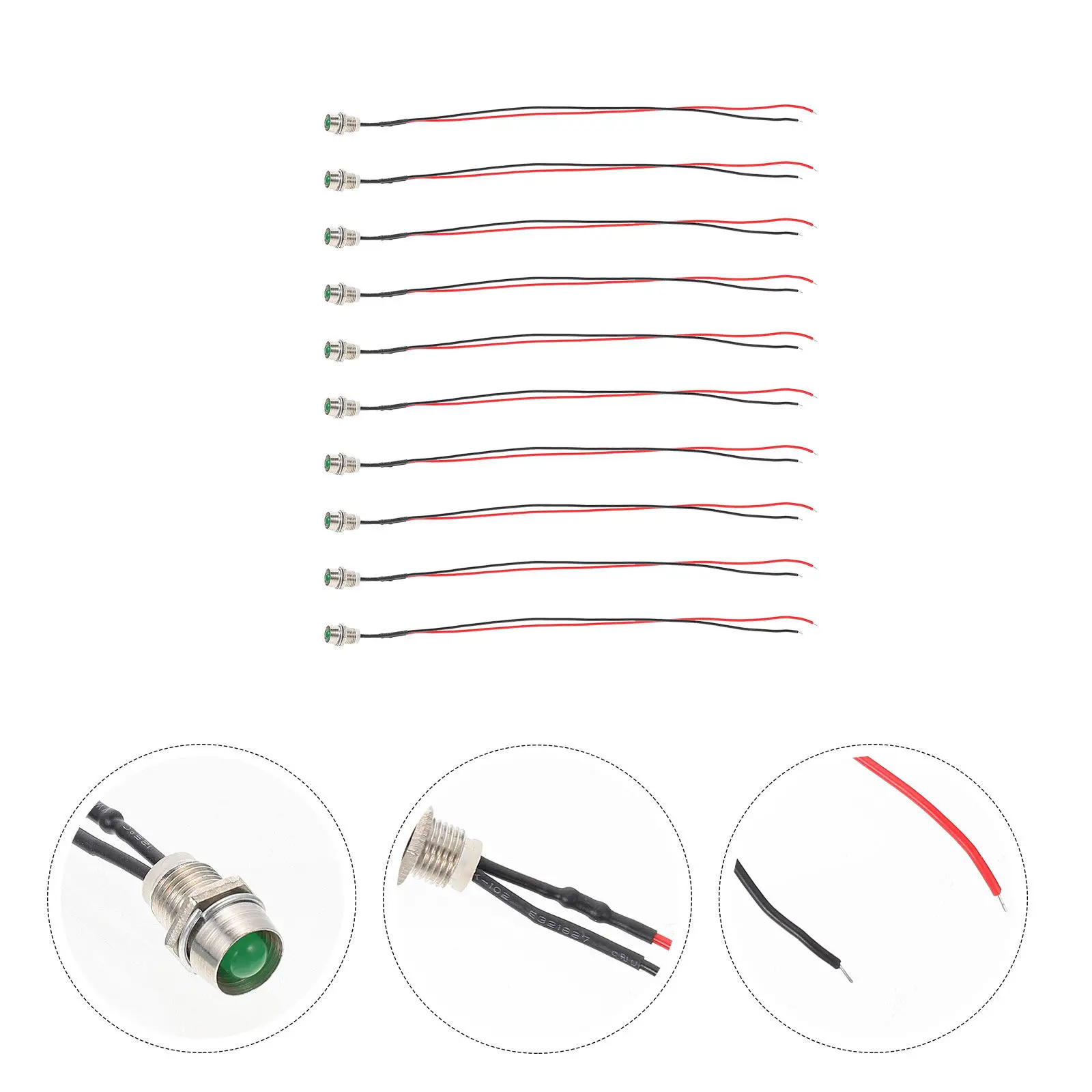 

10 шт. светодиодных индикаторных ламп для автомобилей, грузовиков, судов, оборудования, станков с ЧПУ, нефтепромыслового оборудования, направляющие сигнальные лампы