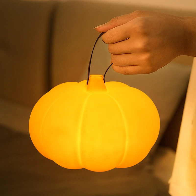 カボチャポータブルテーブルランプ充電式ポータブル屋外中庭ガーデン雰囲気ランプ寝室研究クリエイティブナイトライト