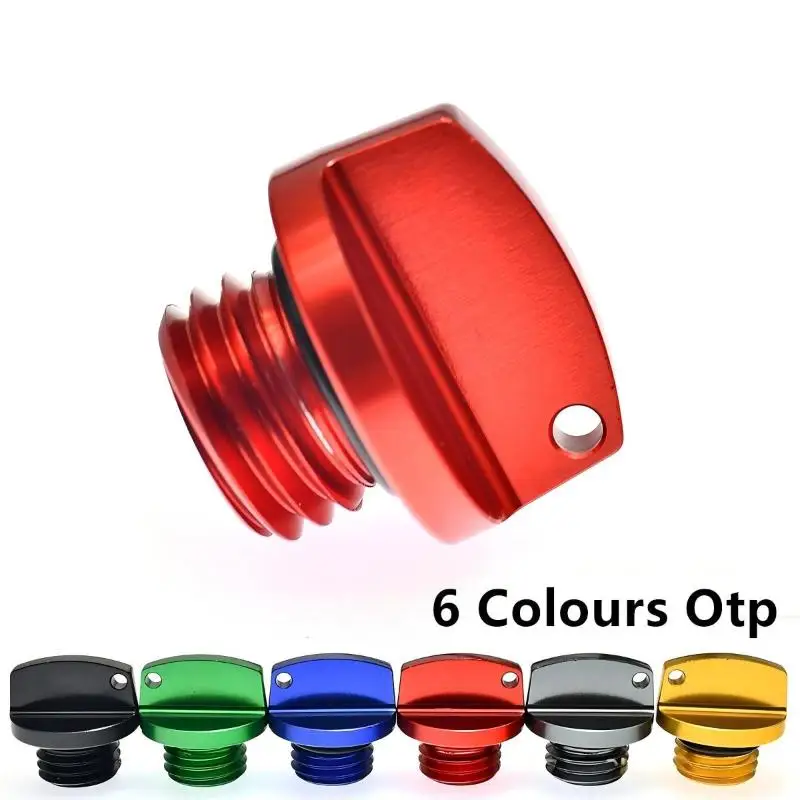 M20 * 2.5 Universal Motorcycle Engine Oil Filler Cap Screw Cover Plug Gray With O-ring Valve Oil Cap Transmission Tank Cover
