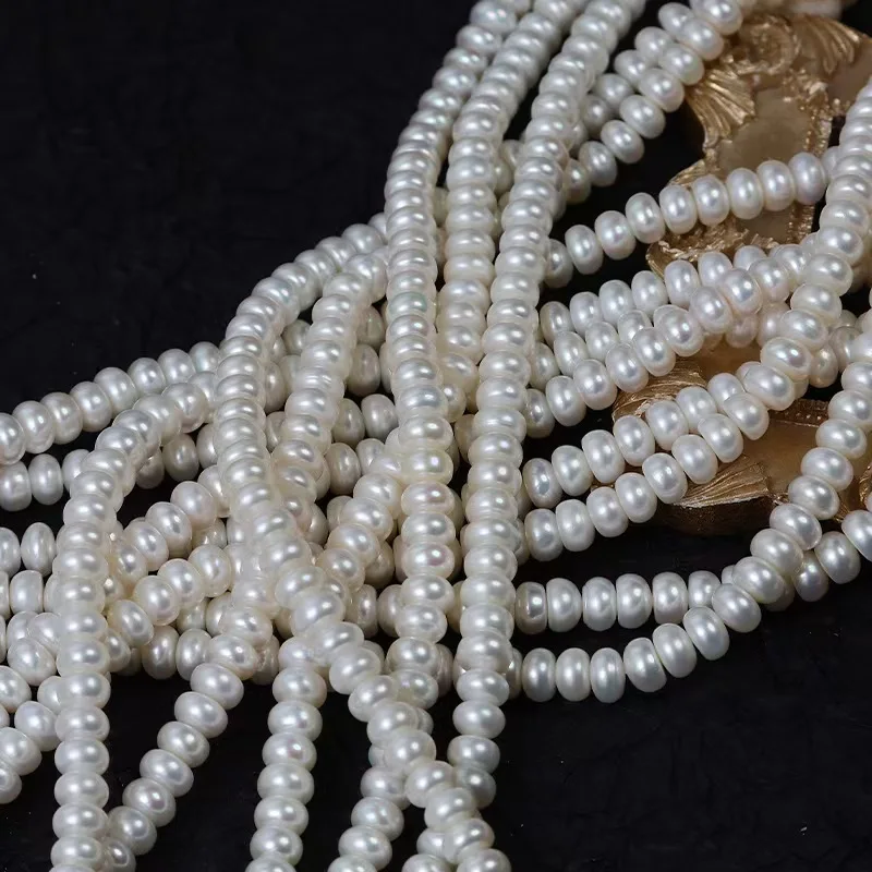 JSS AAA 2-12mm Real Natural Freshwater Pearl Half Hole Drilled Flat Back Button Beads For Jewelry Making DIY Pendant Earrings