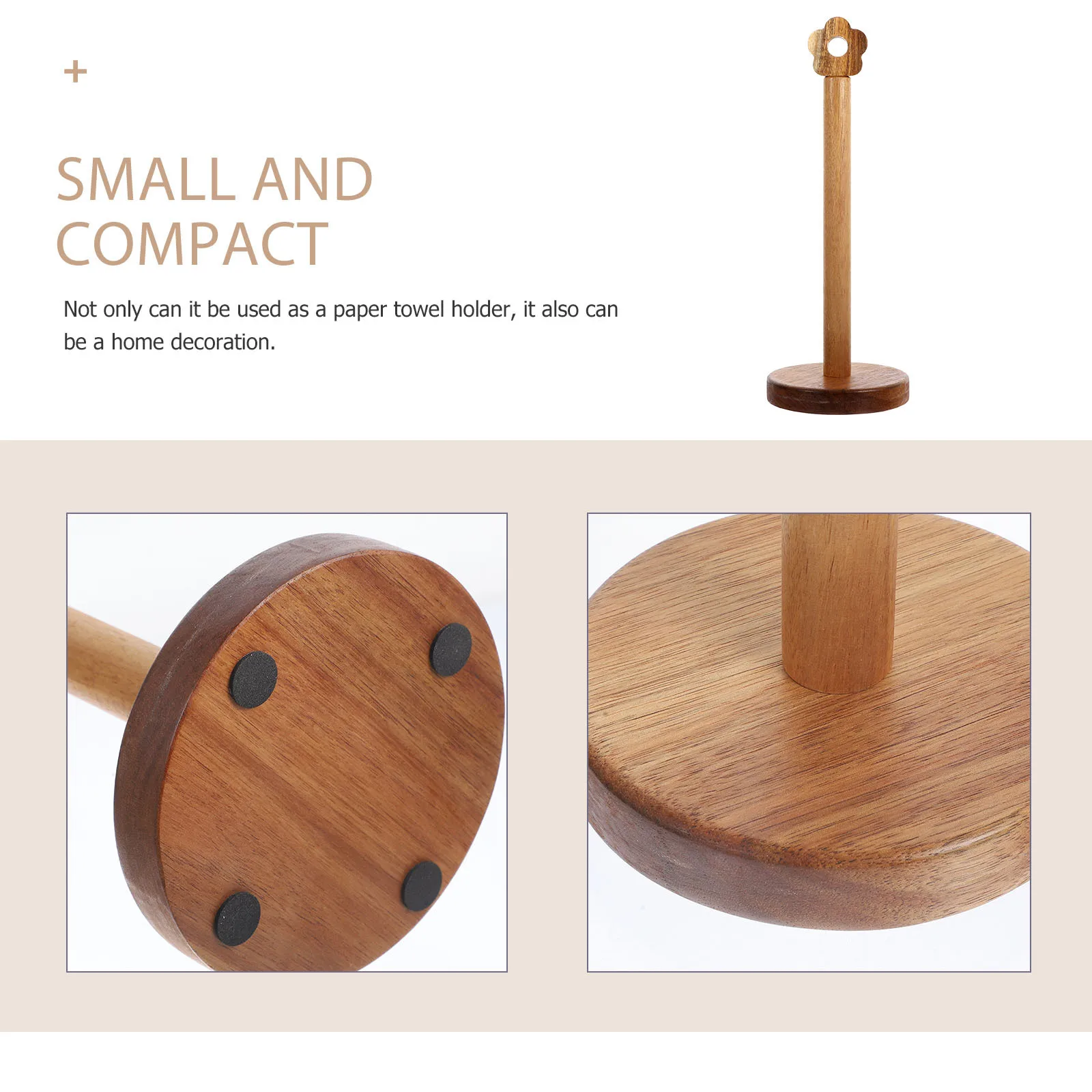 

Wood Paper Towel Holder Kitchen Roll Holder Standing Vertical Paper Towel Stand Rustic Farmhouse Kitchen Organizer