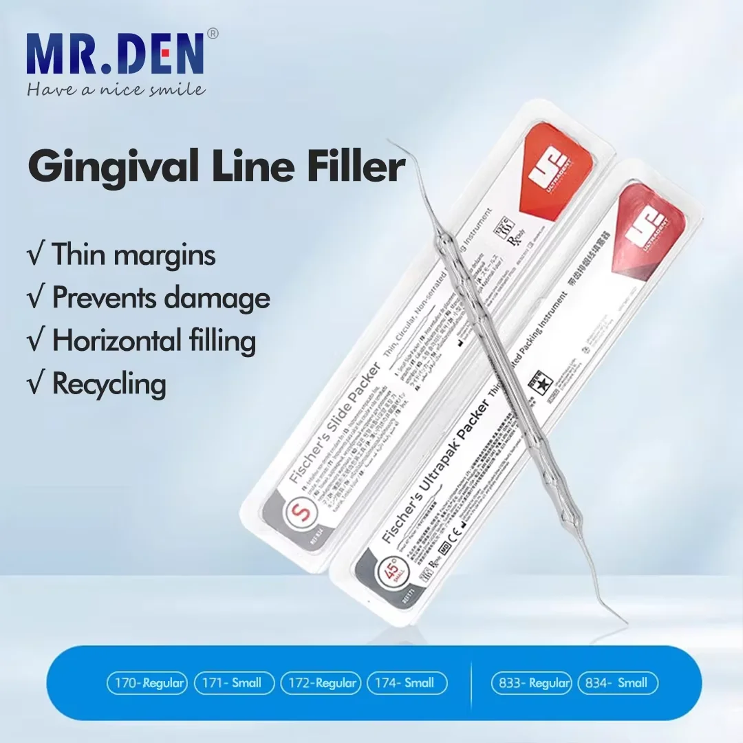 MR DEN Dental Fischer's Ultrapak Gingival Line Depressor Gingival Line Depressor Gingival Line Filler