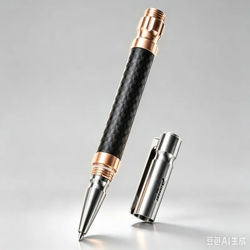 TC4 Titanium Alloy Tactical Ballpoint Pen Printed EDC Pocket Signature Pen Multi‑function Tool For Camping Hiking Outdoor Travel