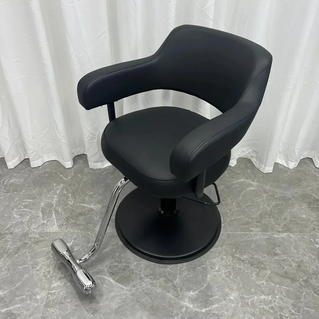 A Modern hair salon chair hair salon special hair cutting chair rotating lift perm and dyeing high-end simple barber shop stool