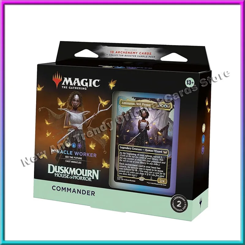 

Original Magic The Gathering Duskmourn: House of Horror Commander Deck - Miracle Worker TCG Card Games Toys Collectible