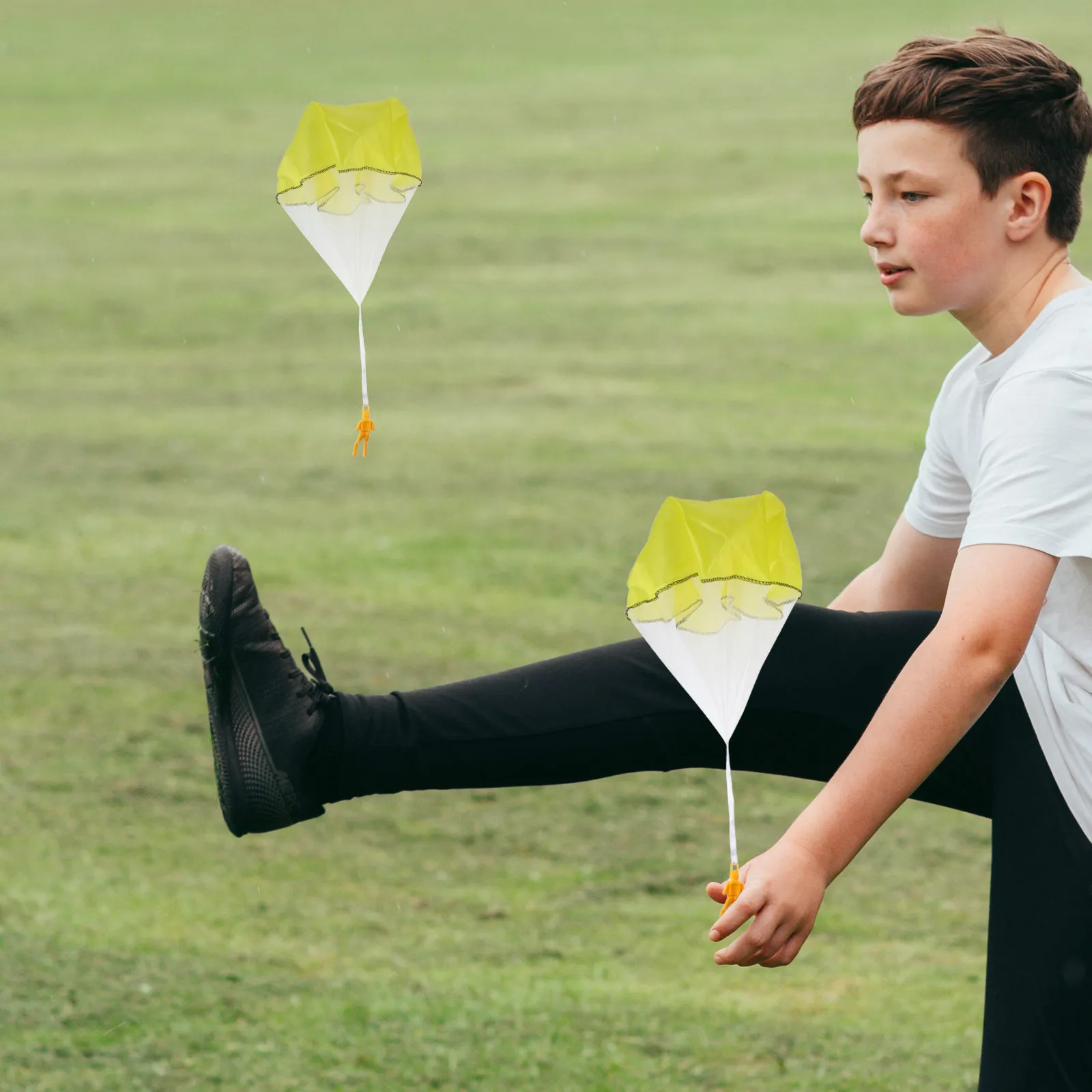 

Набор из 6 мини-солдатиков с парашютами для игр на улице, развивающие игрушки для детей, летающие игрушки-парашюты