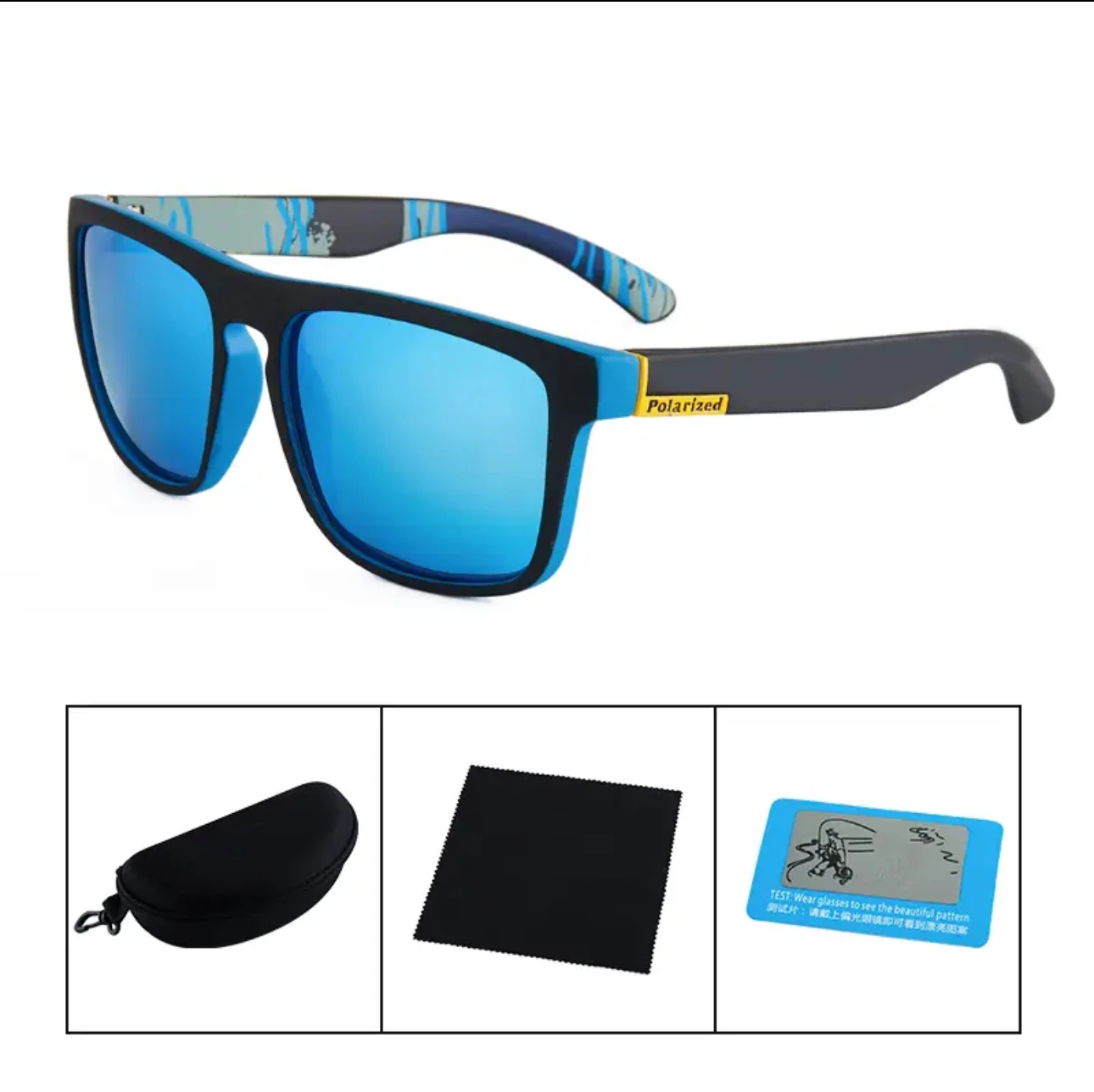 Bei Sizhe's new polarized sunglasses, cycling glasses, outdoor sports sunglasses, UV-proof driving glasses, men's sunglasses