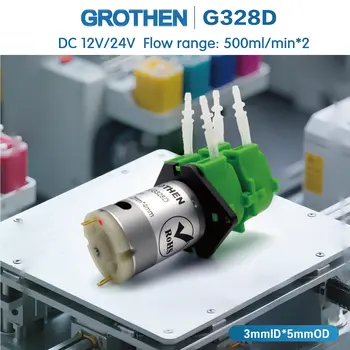 12V DC peristaltické čerpadlo 300ml/min (0.08GPH) dávkování chemikálií/akvárií se sadou zkumavek pro laboratoře/školní účely, CE 6 nejlepší prodej 12V vodní čerpadlo s baterií - №4