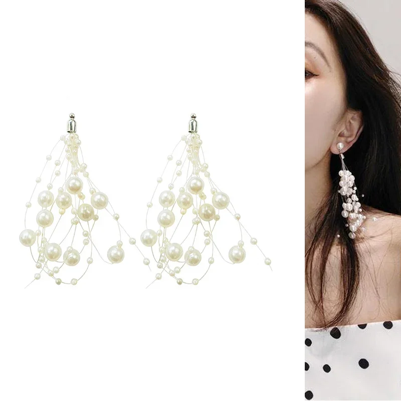 

Engood 60Pcs Irregular Pearl Tassel Button Sewing Trim Embellishments Craft Buckle for DIY Jewelry Earring or Necklace Pendants