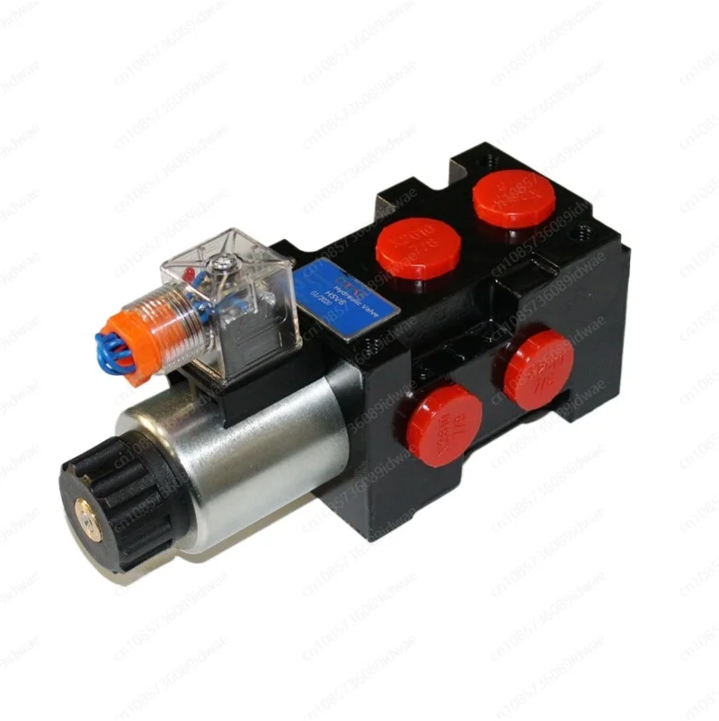 HSV6 Selective Flow Diverter valve Oil Switch V alve Drainage Valve 12V24V Optional Huasheng Hydraulic 2-position 6-way valve