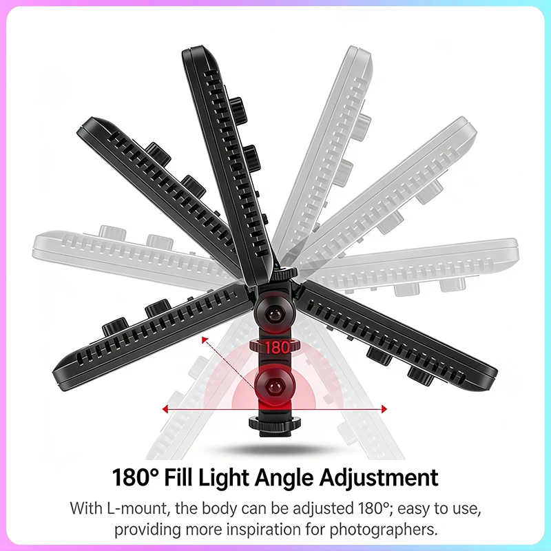 

Портативная светодиодная видеопанель, совместимая с серией Godox LED P, для DSLR-камер и видеокамер