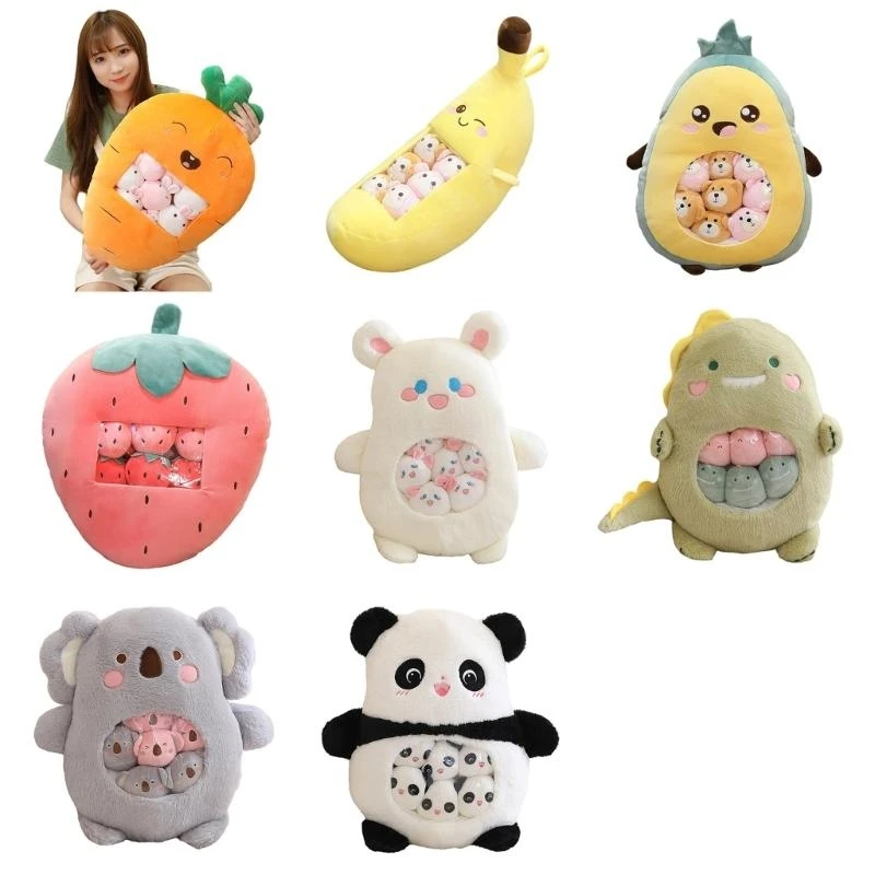 adorkable strawberry محشوة الحيوانات الإجهاد غرفة نوم غرفة نوم رمي وسادة