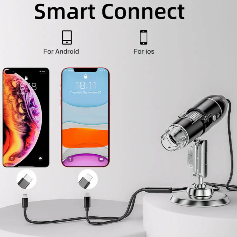 1600X 2MP Digital Microscope Camera Electronic Microscope Professional 8LED Endoscope Zoom Magnifier For Soldering LED Magnifier