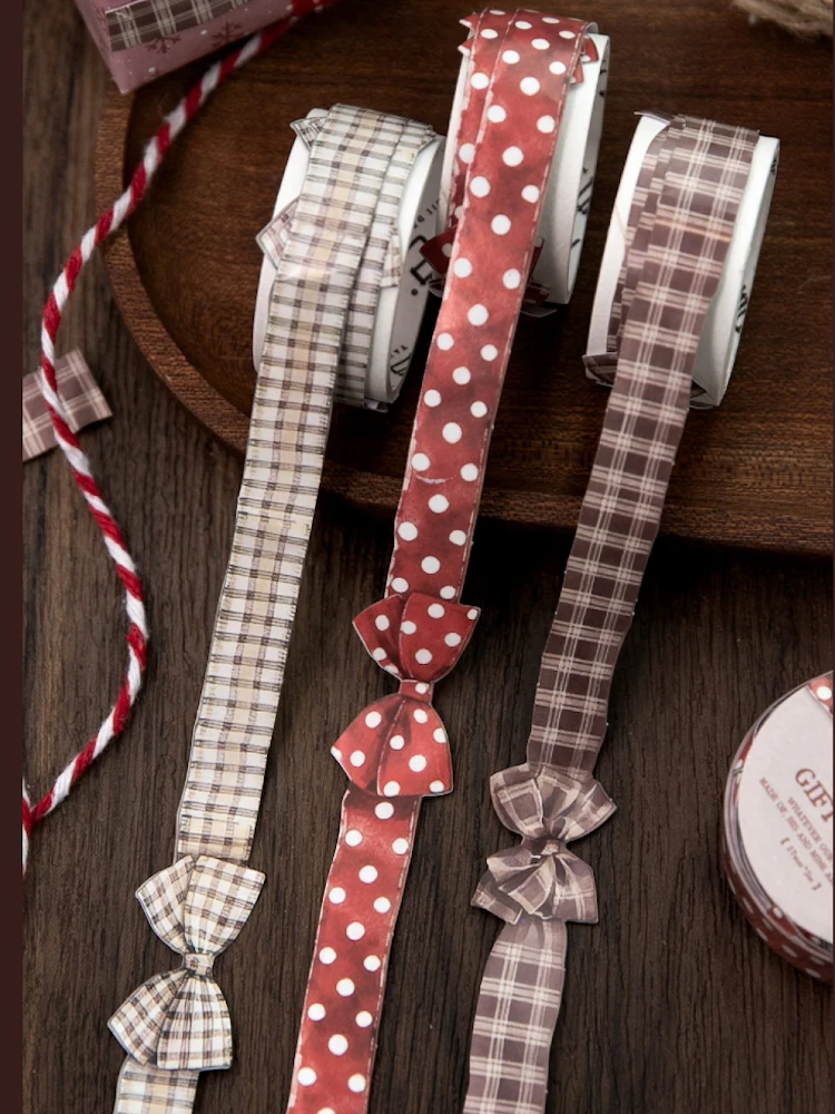 Sevimli Papyon Şekli Washi Bant Etiket Hediye Paketleme Kart Yapımı Ev Dekorasyon DIY Hobi Scrapbooking Zanaat Malzemeleri