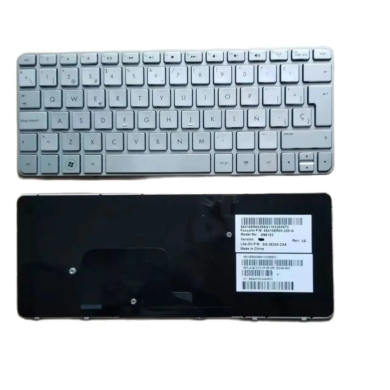 

New SP Spanish Keyboard For HP Mini 210-2000 Silver