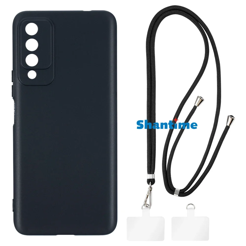 Suitable for Huawei Maimang 10 5G Case + Ajustable Neck/Crossbody Lanyards and Spacers, Silicone TPU Cover