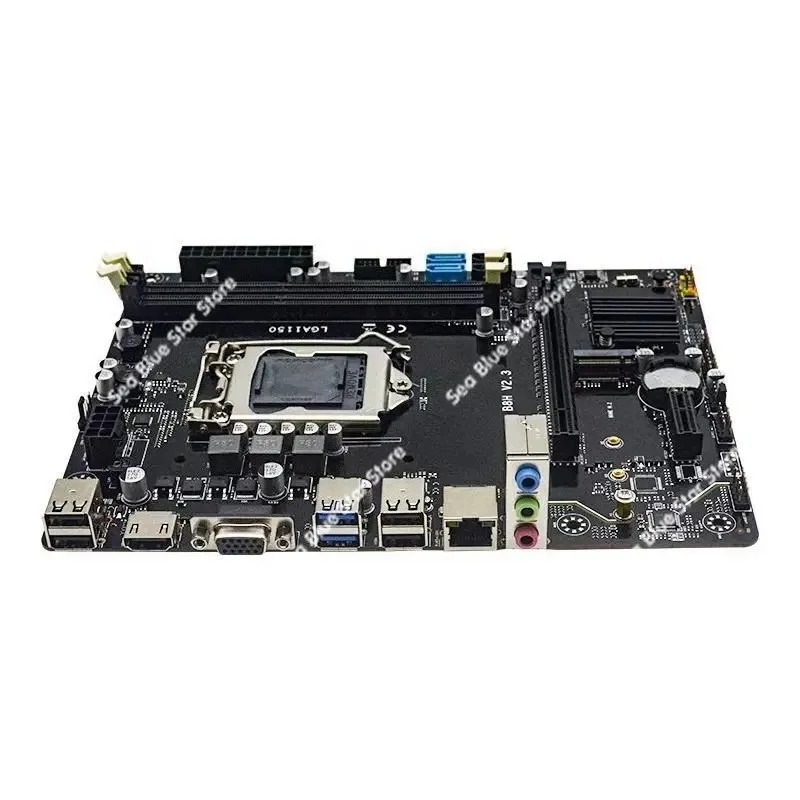 B8H H81 Desktop Computer Main Board LGA-1150 Pin DDR3 Memory M.2 Support 4/5 Generation CPUi3 I5