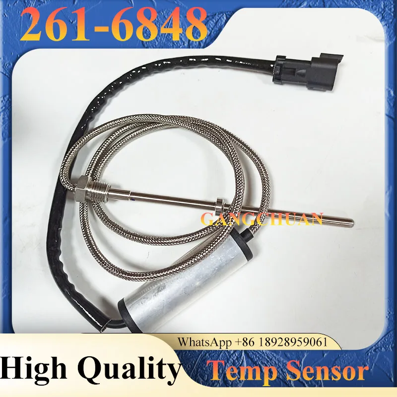 

Высокое качество 261-6848 2616848 Датчик температуры выхлопных газов экскаватора для деталей экскаватора 5130B
