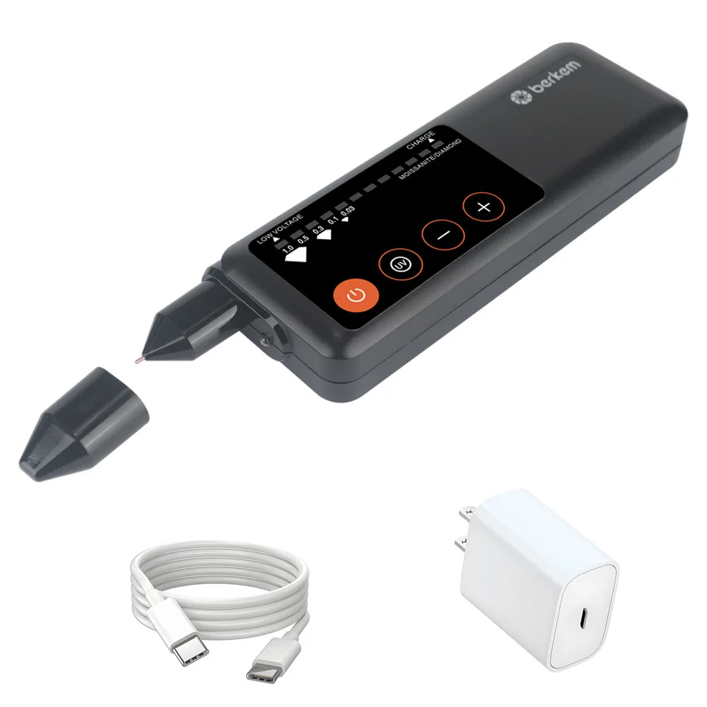 

2-in-1 Drilling Pen, Moissanite Pen Thermal Conductivity Instrument UV Jade Hardness Detector TYPE-C Charging Model