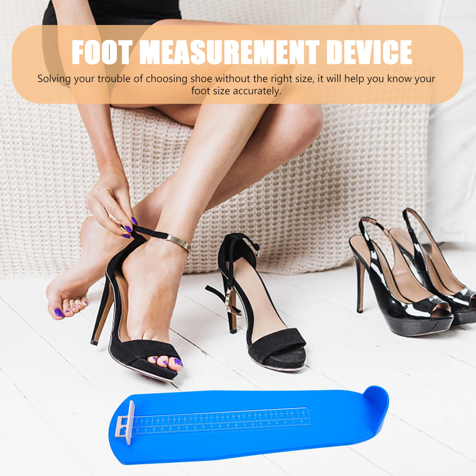 

Foot Size Measure Ruler Measurement Tool Shoe Device Measurer Measuring Abs for