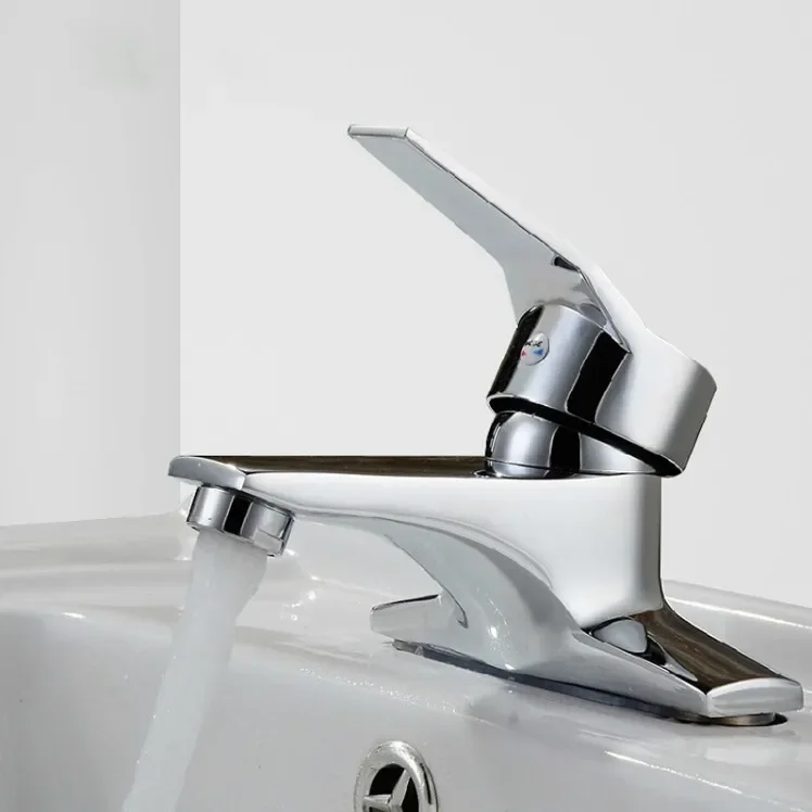 洗面台の蛇口二穴洗面器の蛇口温水と冷水用シンクミキサータップ浴室シングルハンドル洗面器洗面台の蛇口