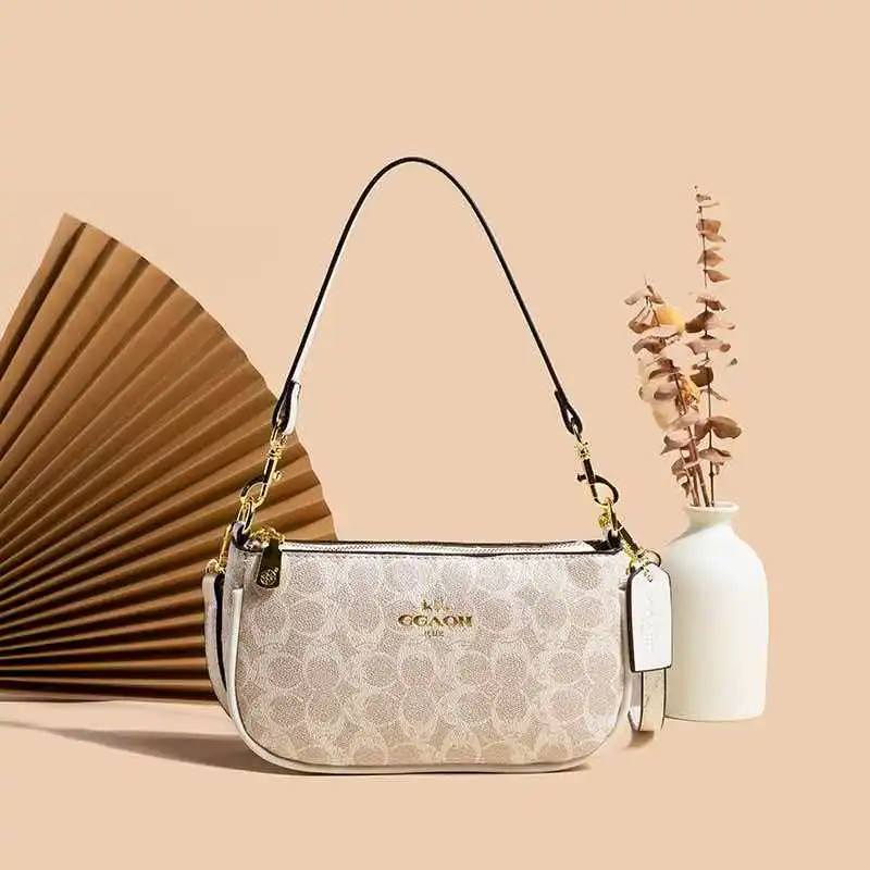 Hochwertige Damen-Umhängetasche, klassische Vintage-Handtasche, elegante Designer-Ledertasche für Frauen.