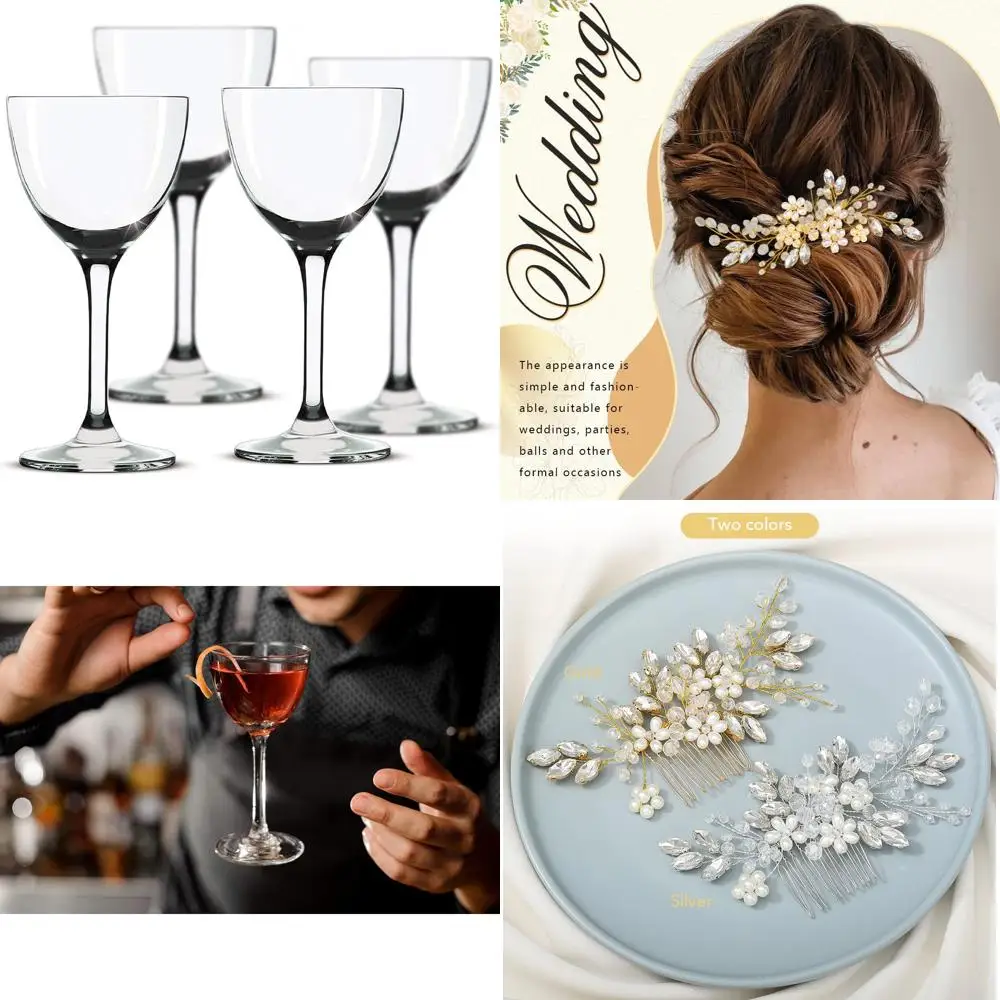 

Nick and Nora Coupe Cocktail Glasses - Handblown Vintage Coupe Glasses to Serve a Manhattan, Martini, Aperitif, Algonquin, or Po