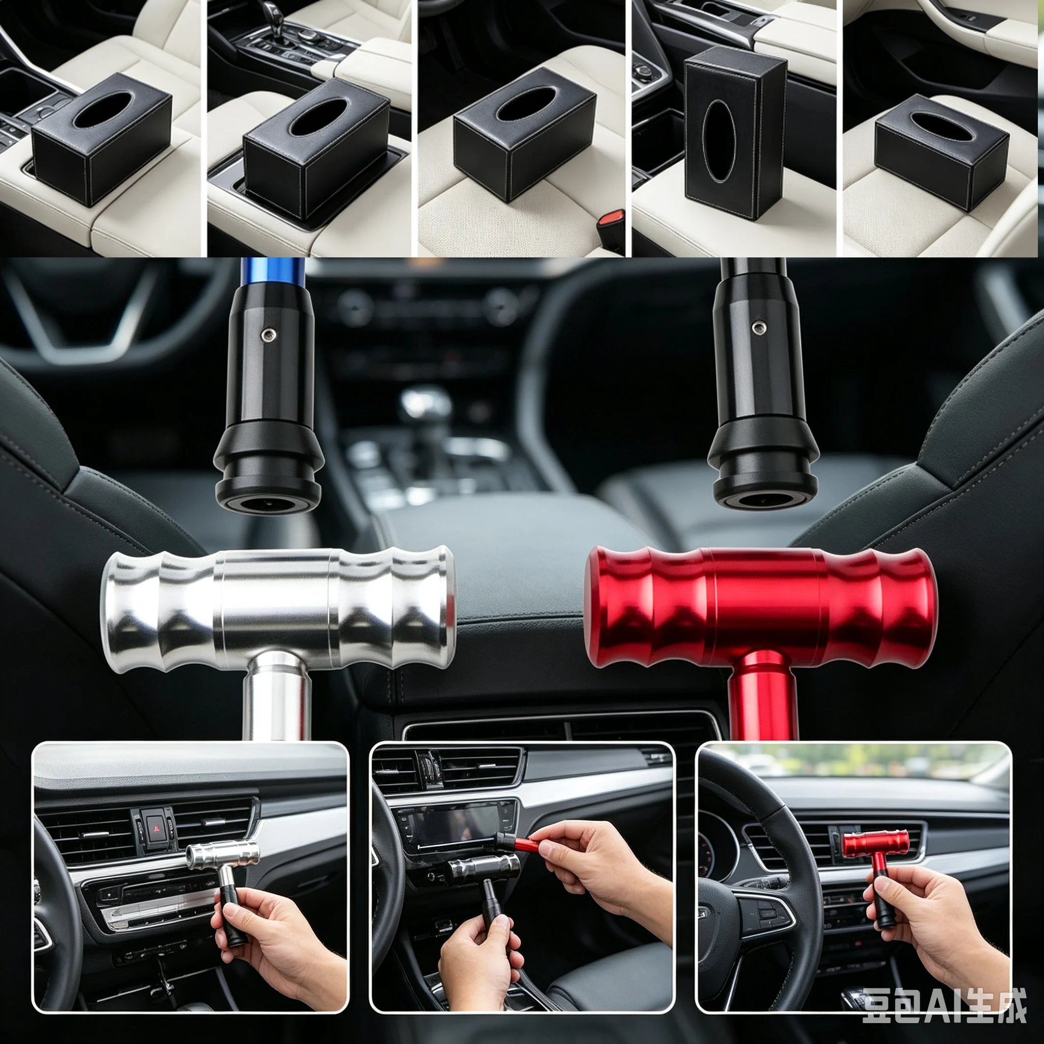 Car Automotive Metal Auto Manual Shift Knob Gear Shift Head Lever Steel Aircraft Joystick Style Gear Head