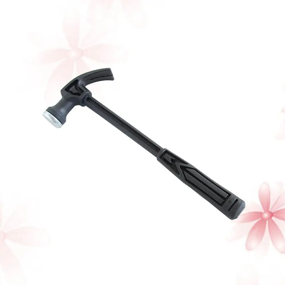 

2 Pcs Plastic Handle Mini Claw Hammer Household Hammers Claw Woodworking Nail Puncher Metal Claw Hammer Emergency Tool (Black)