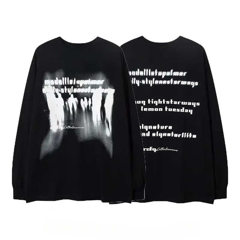 

2025 Autumn and Winter Round-neck Hoodie American Dark Band Style Hoodie High-end Luxury Is for Both Men and Women Top