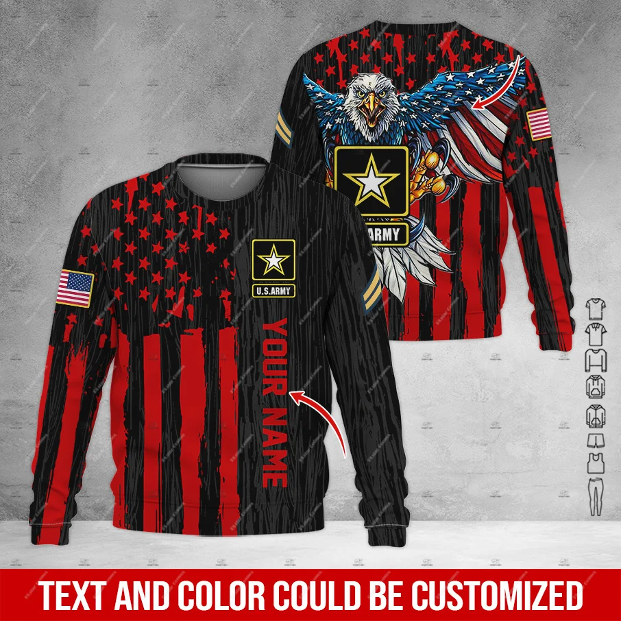 Custm Name Veteran Military Army Cosplay Soldier Camo Retro Vintage Trucksuit 3DPrint Harajuku Pullover Casual Jacket Hoodies O